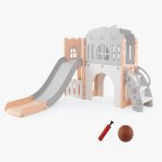 Cabane toboggan enfant extérieur