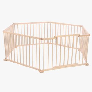 Parc bois pliable
