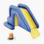 Toboggan pour piscine gonflable